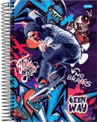 Cuadernola Jandaia 80 hojas tapa dura sobres y stickers