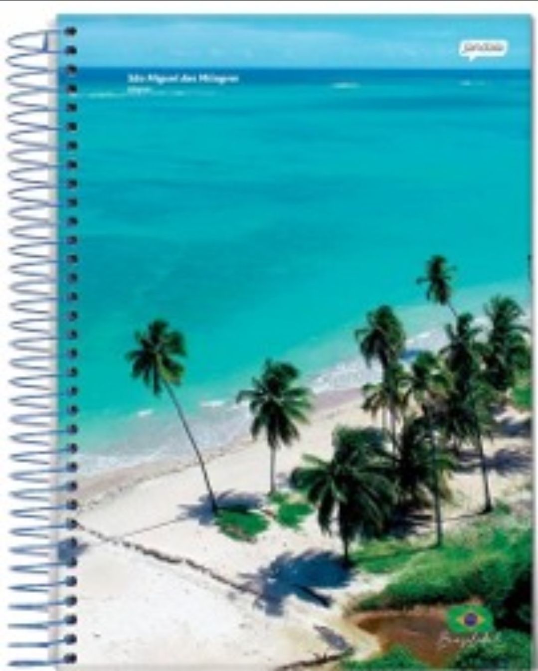 Cuadernola Jandaia 80 hojas  tapa dura sobres y stickers