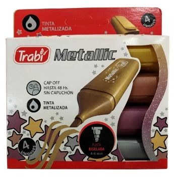 Resaltador Trabi Metalico pack por 4
