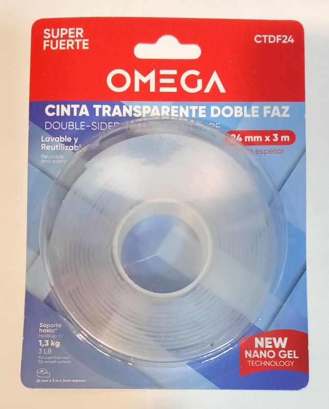 Cinta doble faz transparente