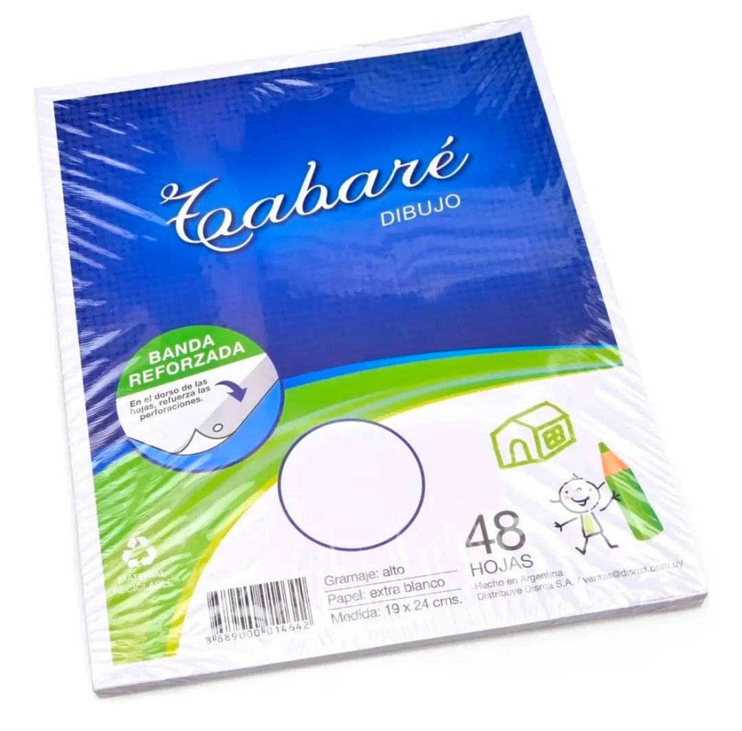 Hoja Tabaré Dibujo 3 perforaciones por 500