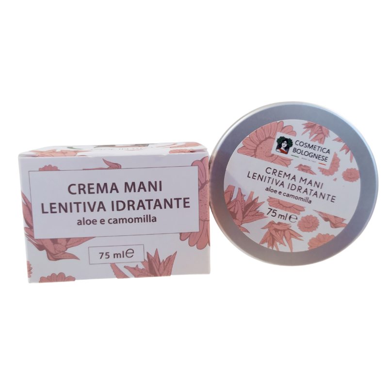 Crema Mani lenitiva e idratante aloe vera e camomilla