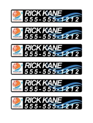 12 Custom Die Cut Stickers - ATC Wave