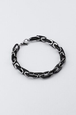 "Snail" bracelet with black elements