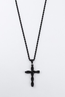 Black Chain with a Cross-harness pendant