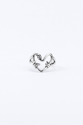 "Heart - barbed wire" Ring