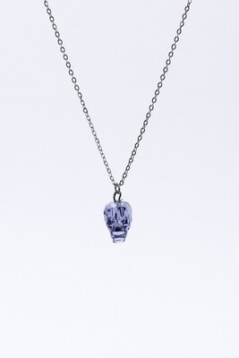 Pendant with a small crystal "Skull" on a thin chain