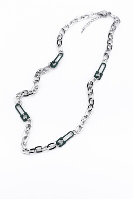 Chain with decorative elements "Green Castle"