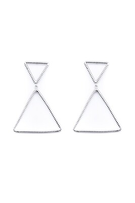 Contour earrings "Triangles"