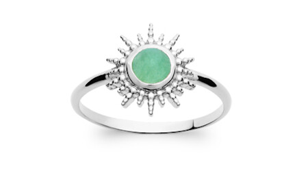 Bague soleil aventurine