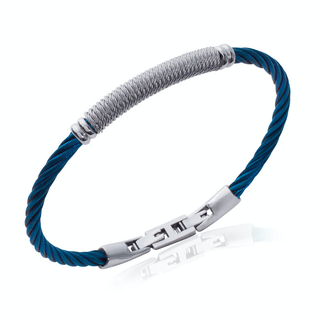 Bracelet corde bleu