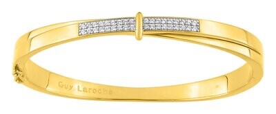 Bracelet jonc rubans croisés oxydes Bracelet jonc rubans croisés oxydes