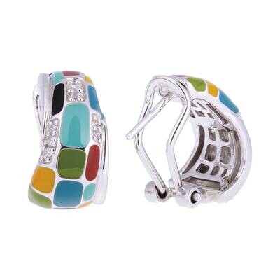 Boucles d'oreilles Mosaïque oxydes Boucles d'oreilles Mosaïque oxydes