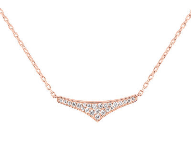 Collier plaqué or rose oxydes Collier plaqué or rose oxydes