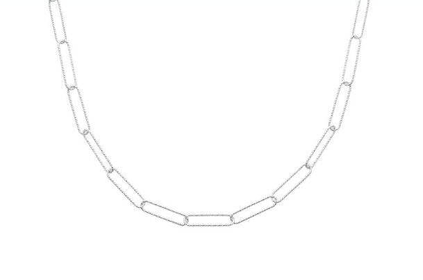 Collier mailles enlacés scintillantes