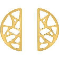 Boucles d'oreilles Les Georgettes Demi lune Girafe 30mm