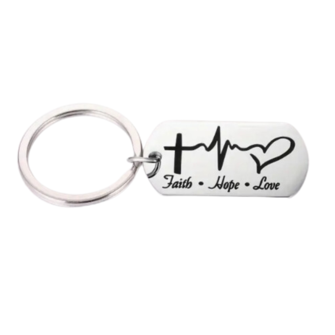 Sleutelhanger Geloof-Hoop-Liefde