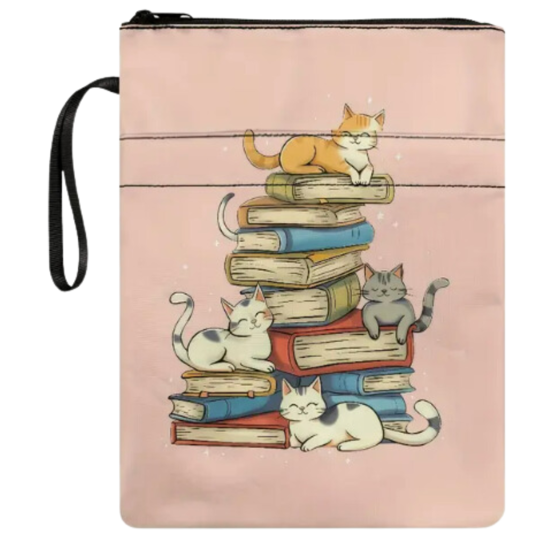 Boekentas 'Cats on books'