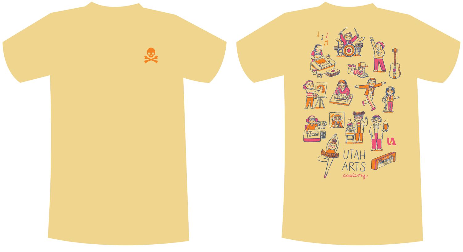 T-shirt - UAA Banana Cream