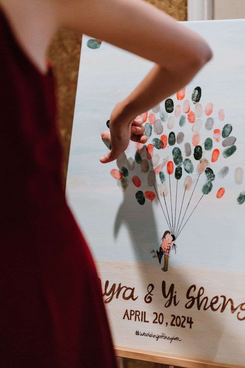Interactive Wedding Guestbook Painting
