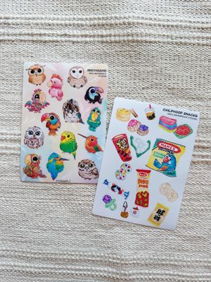 Vinyl Waterproof Sticker Sheets
