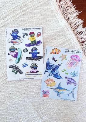 Vinyl Waterproof Sticker Sheets