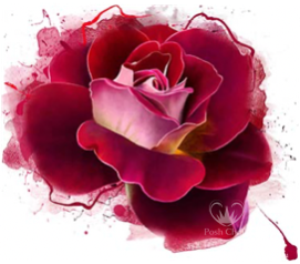 radiant rose decoupage paper