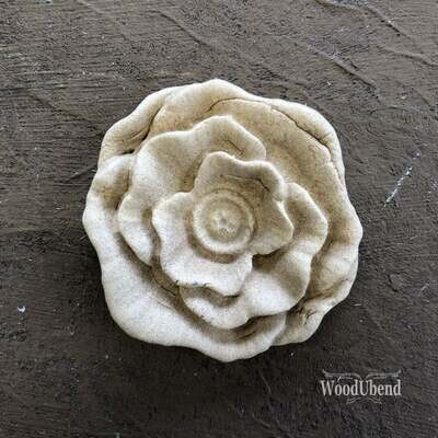 woodubend - pack of 5 smooth petal flower -0498