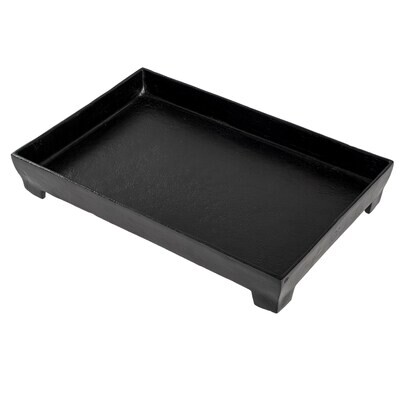 FOOTED COFFEE TABLE TRAY - BLACK, LARGE