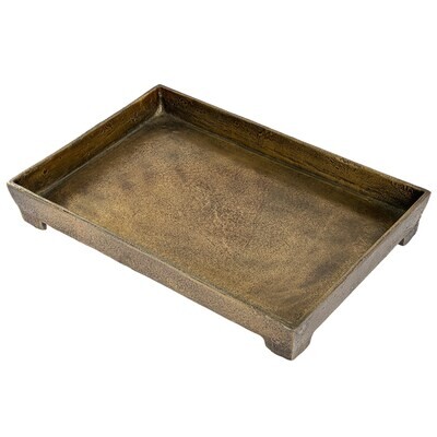FOOTED COFFEE TABLE TRAY - BRONZE, LARGE