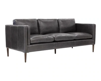 RICHMOND SOFA - BRENTWOOD CHARCOAL LEATHER