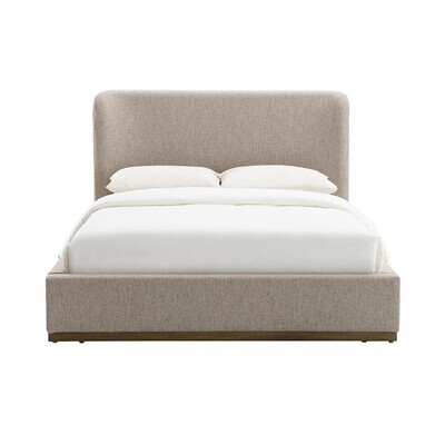 FAYE QUEEN BED - PERFECT TAUPE