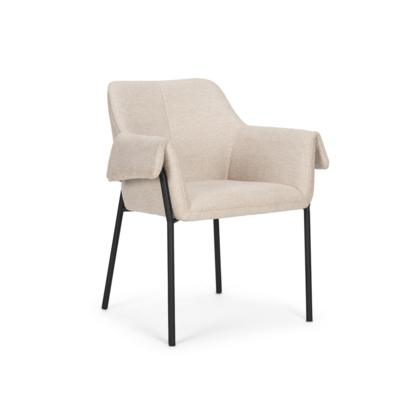 BRENTLY DINING CHAIR - OATMEAL