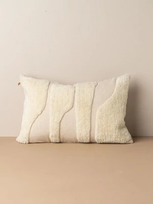 ABSTRACT IVORY CUSHION COVER - LUMBAR