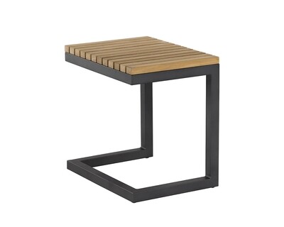 GENEVE C-SHAPED OUTDOOR END TABLE