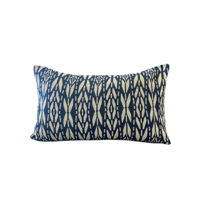 TO AND FRO OUTDOOR CUSHION COVER - NAVY - 12 x 24"