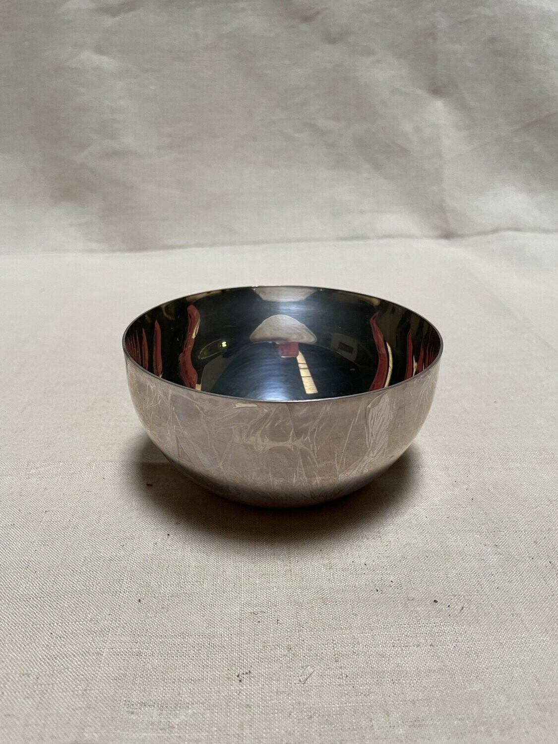 Bol en métal argenté - Diamètre 11 cm et Hauteur 6 cm