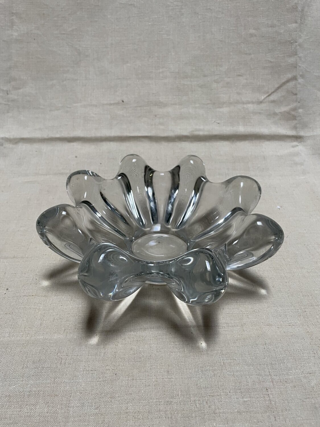 Très jolie coupelle en verre - Diamètre 20 cm