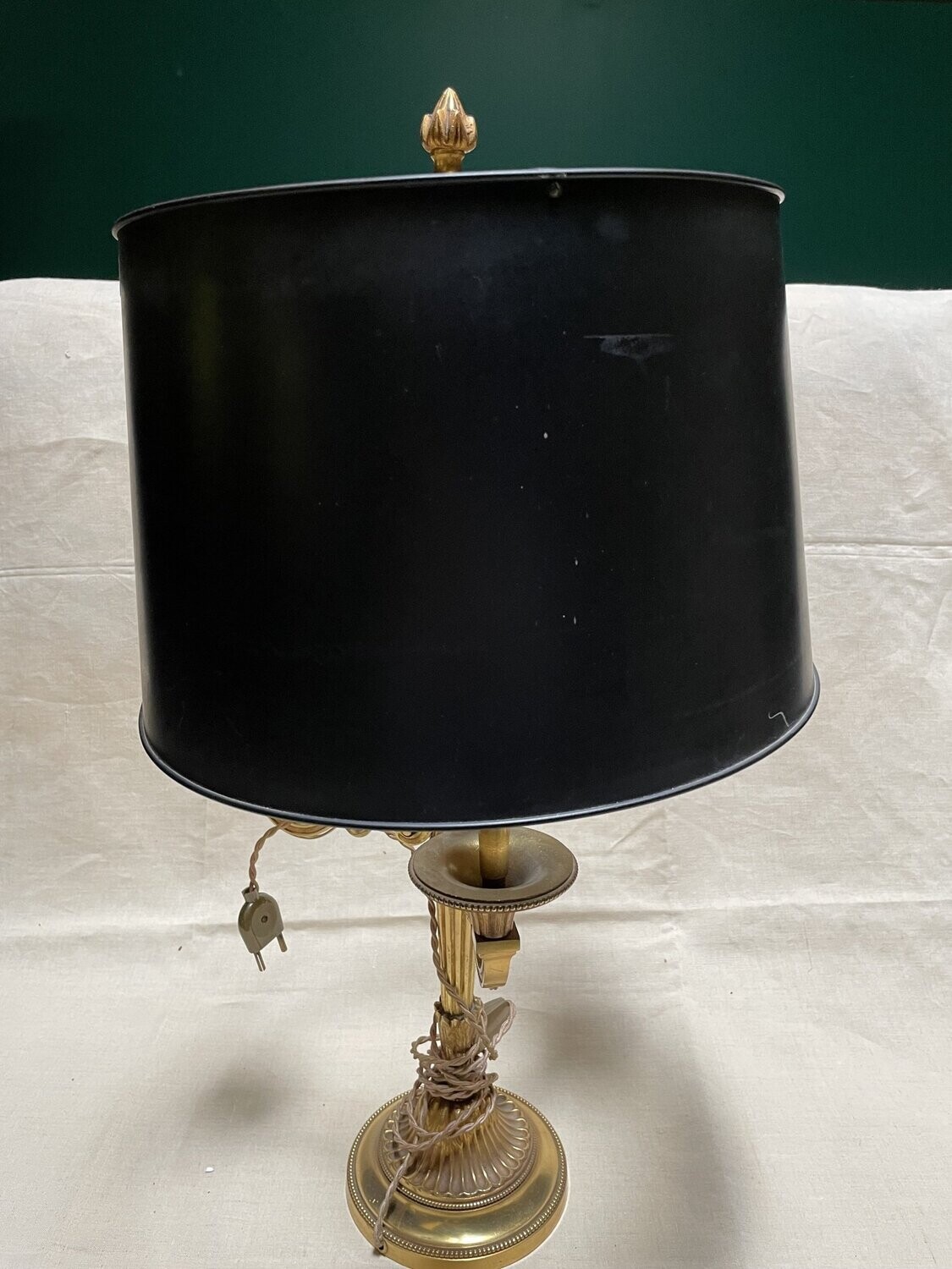 Magnifique et exceptionnelle  lampe bouillotte en bronze - Hauteur 61 cm
