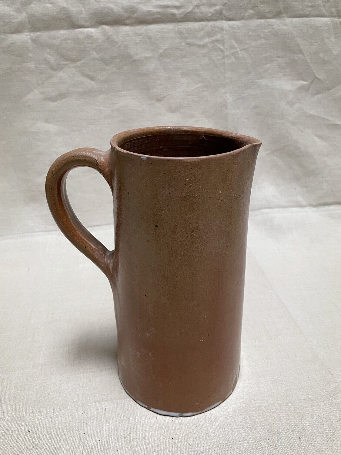 Carafe en terre cuite couleurs argile - Hauteur 22 cm et Largeur 10.5 cm