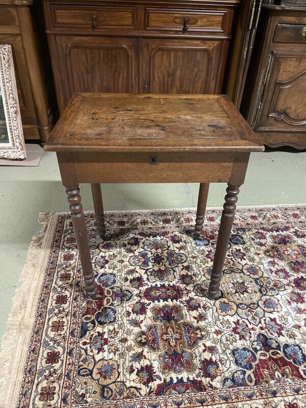 Petite table à écrire avec plateau abattant XIXème siècle - H-70cm L-57