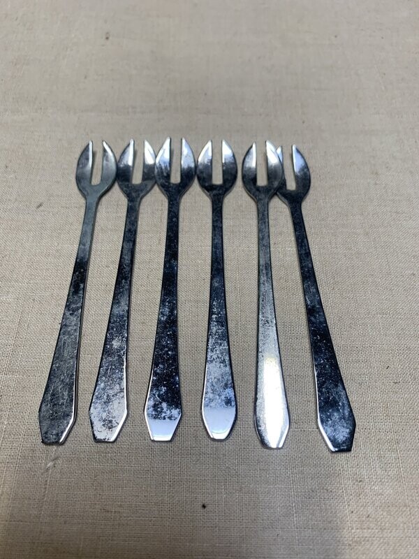 Six fourchettes 2 dents
