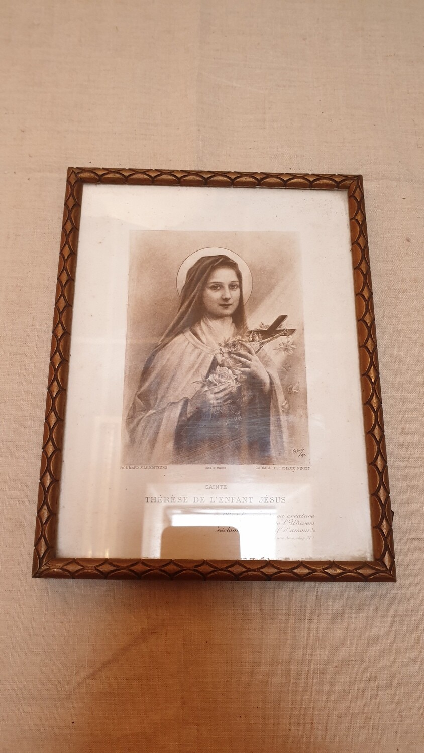 "Thérèse de l'enfant Jésus" - 21 cm x 16,5 cm