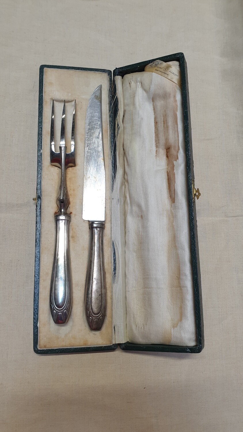 Service en acier forgé -  René Tissier - 36,5x10