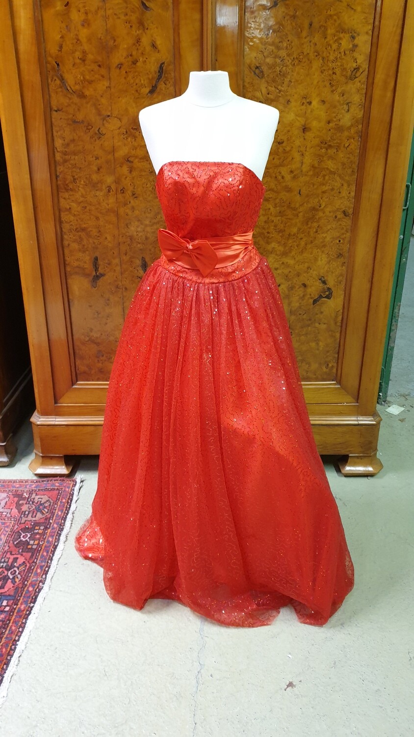 Magnifique mannequin de modéliste en bois et tissu H-160cm