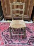 Chaise en bois paillée H-92cm