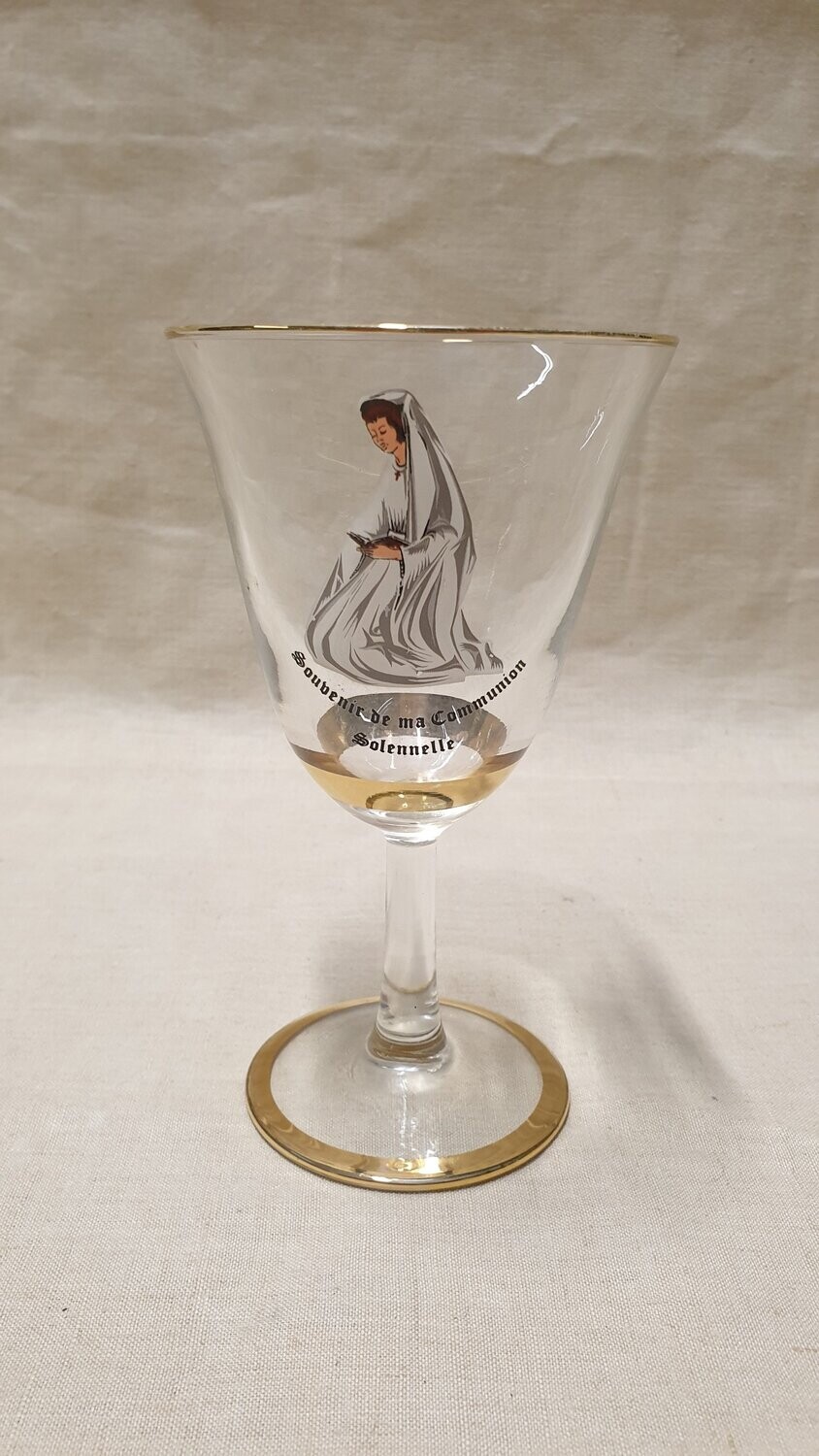 Verre "Souvenir de ma communion Solennelle" H-14,5cm