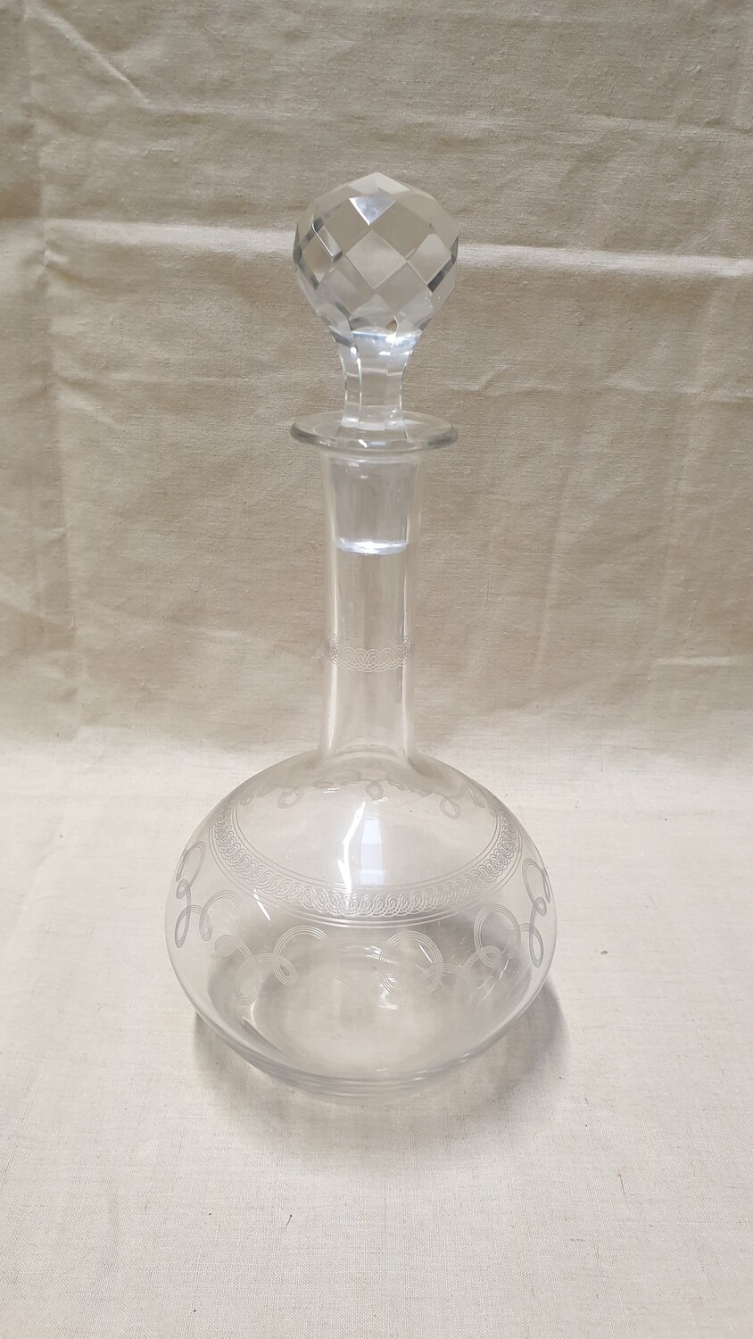 Carafe à vin gravée  H-30