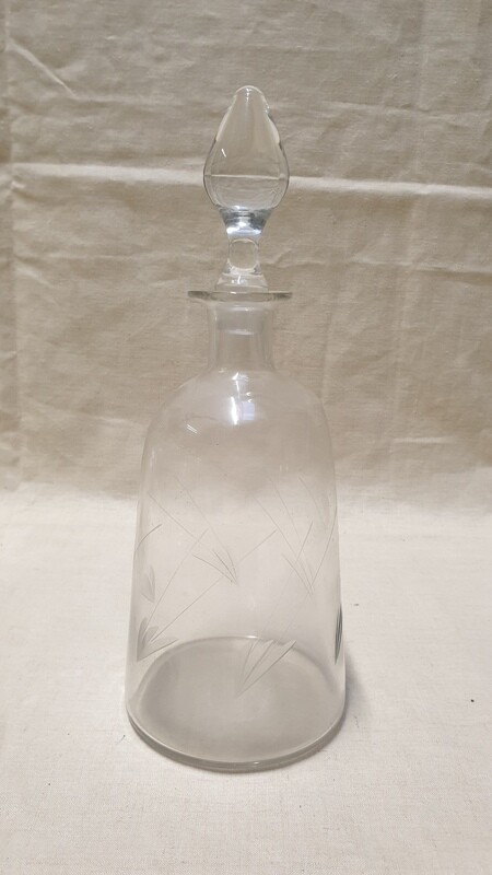 Magnifique carafe gravée H-28,5