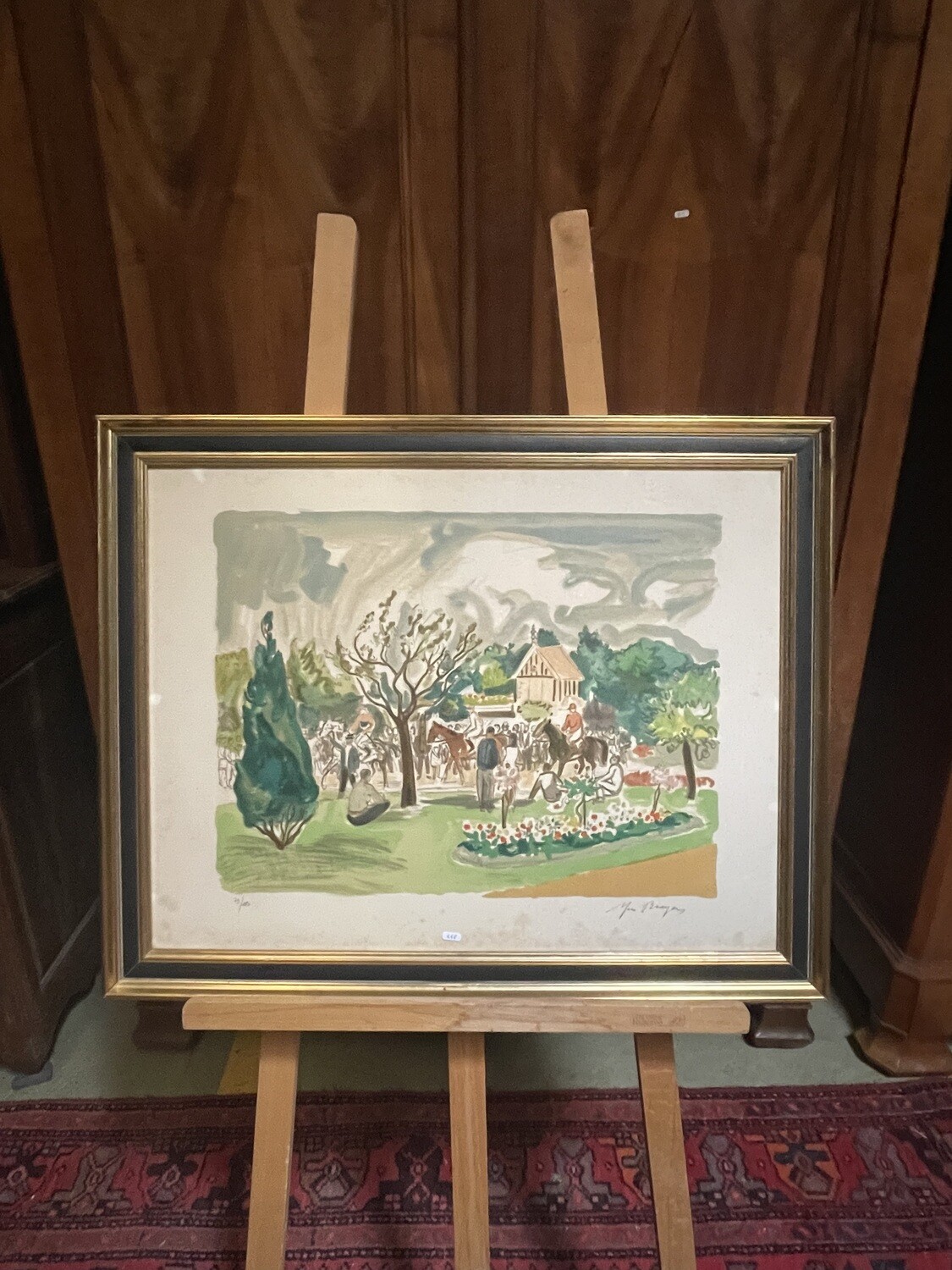 d'après Yves Brayer : "Clairefontaine", Lithographie signée dans la marge et numérotée 79/180 - 51 x 66 cm